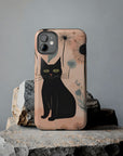 Tough iPhone Case - Black Cats and Dandelions