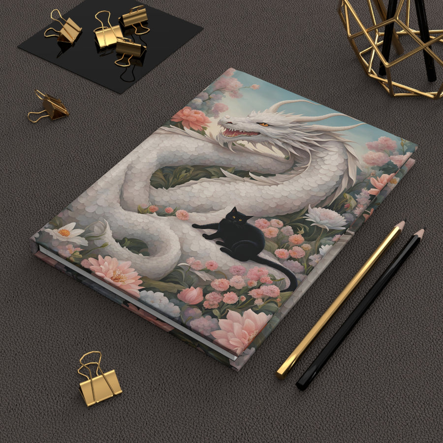 Deluxe Hardcover Journal - The Dragon and the Cat