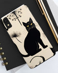 Tough iPhone Case - Black Cats and Dandelions