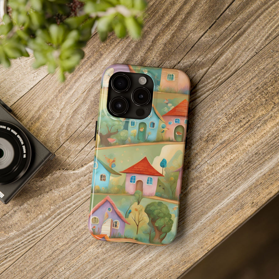 Tough iPhone Case - Joyful Village