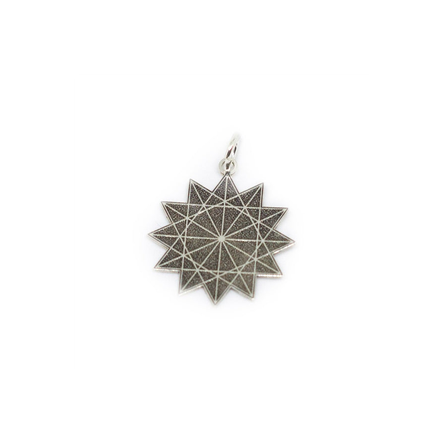 Sterling Silver Pendant - Dodecagram